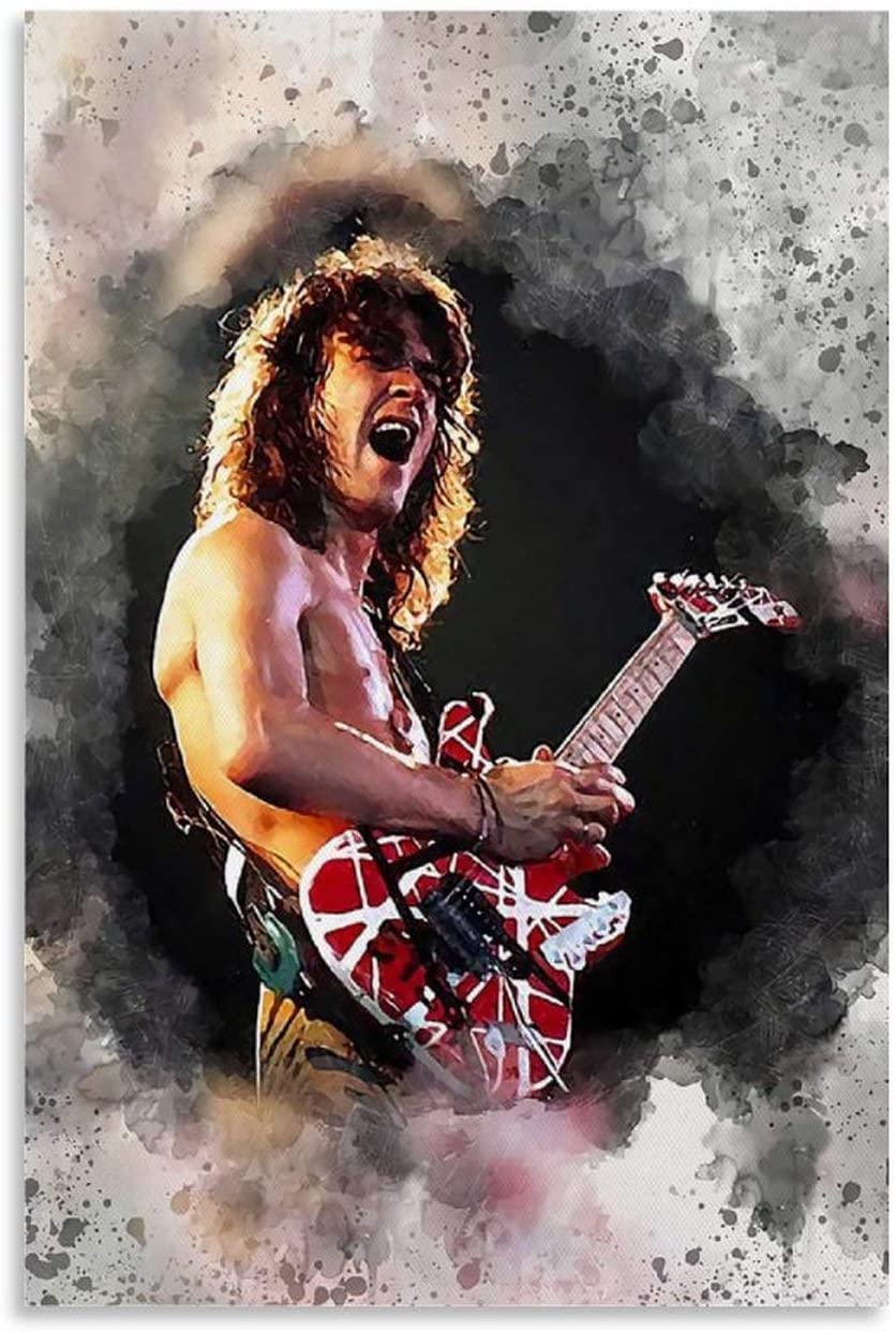 Canvas Wall Art Print Eddie Van Halen Eruption for Room Decoration